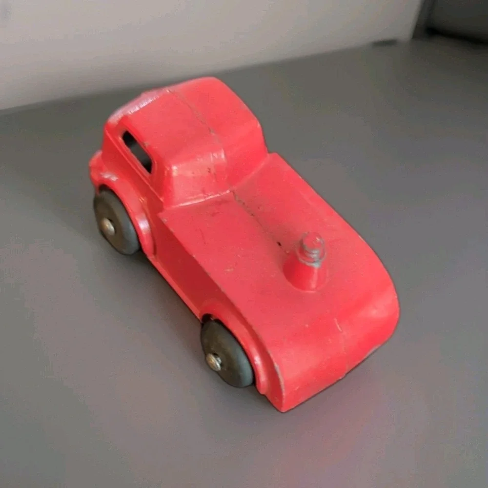 Barclay Semi‎ Truck  Red Paint Antique Toy Metal Lorry